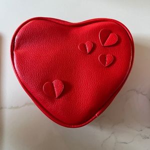 heart makeup bag